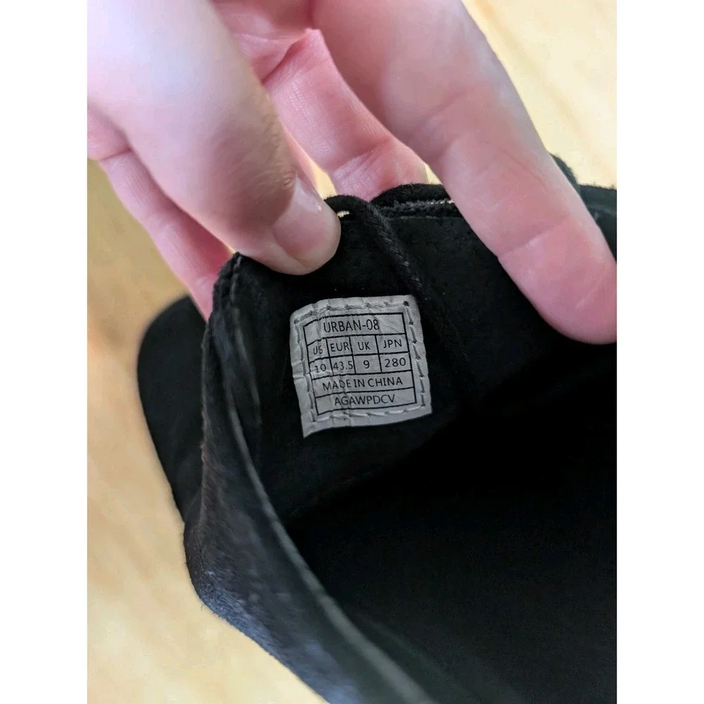 Bruno Marc Men's Size 10 Suede Oxfords Black Casual Dress Shoes Lace Up Urban-08